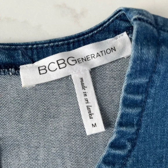 BCBG Generation Denim Top - Picture 2 of 8